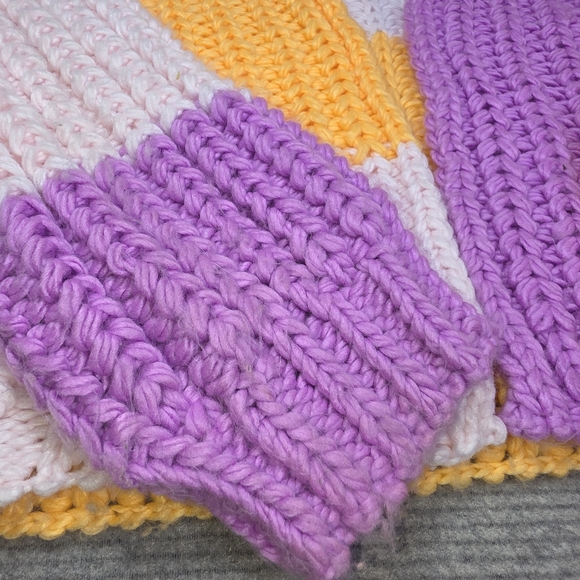 Wild Fable Color Block Knit Open Front Chunky Cable Cardigan Sweater - Picture 5 of 14